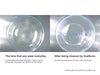 dirty contact lens vs clean contact lens