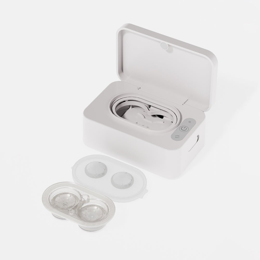 [NEW] Soft Silicone Hydrogen and Hybrid Contact Lens Cleaning System VueSonic 3 - VueSonic